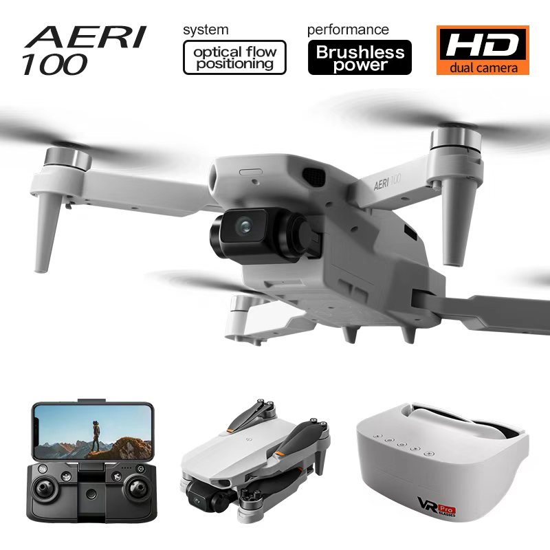 Drone Smart Rc Foldable - โดรน Aeri 100 พับได้ มอเตอร์ไร้แปรงถ่าน กล้อง