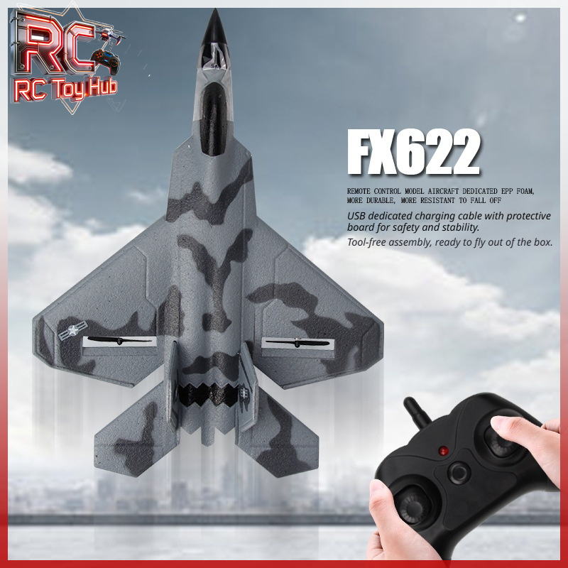 Drone Rc Fighter Jet - เครื่องบินบังคับวิทยุ Fx622 RC Fighter Jet โฟม