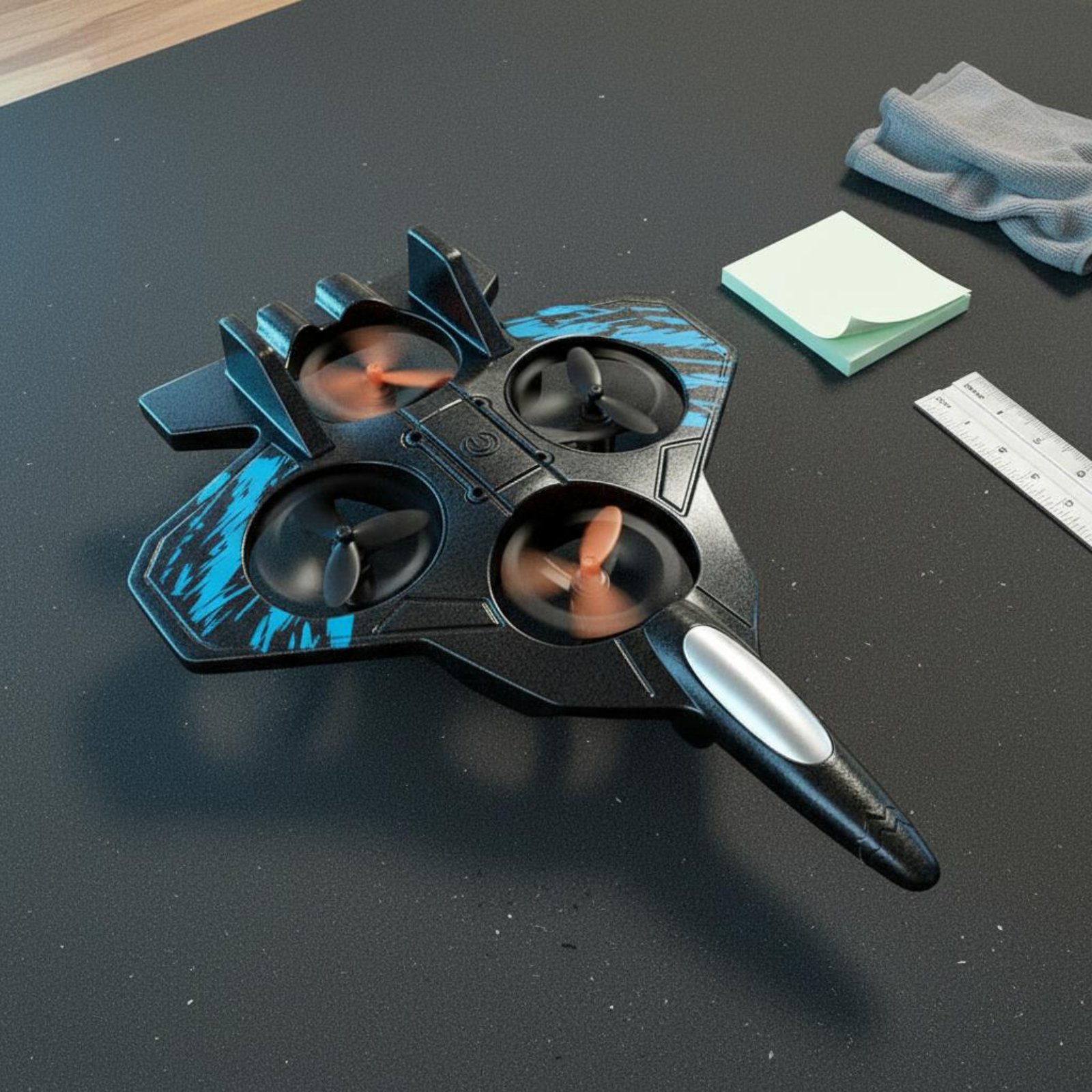 Drone Rc Fighter Jet - โดรนแอคโรบาติก ทนทานต่อการตกกระแทก เครื่องบินบังคับวิทยุ 360 องศา °