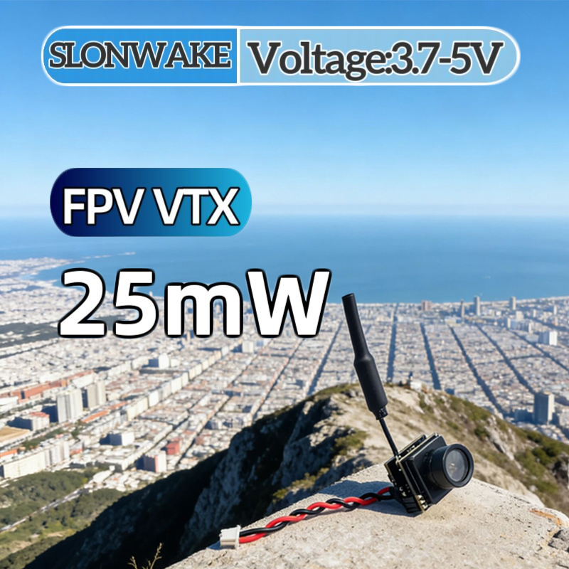 Drone Rc Camera - SLONWAKE FPV 25mW เครื่องส่งสัญญาณ VTX แบบจำลองกำลังไฟ