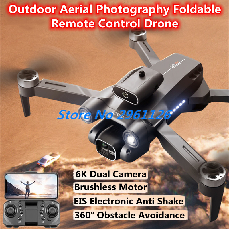 Drone Rc S1S - กลางแจ้ง Aerial Brushless รีโมทคอนโทรลแบบพับได้ Drone EIS