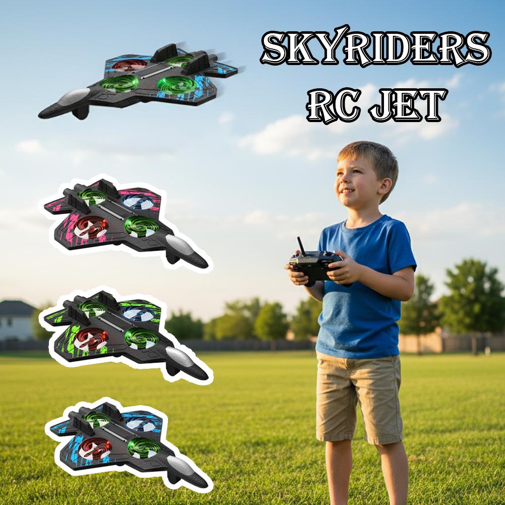 Drone Rc Fighter Jet - เฮลิคอปเตอร์บังคับวิทยุสำหรับเด็ก เครื่องบินบังคับวิทยุ 2.4G เครื่องบินบังคับแบบสตั๊นท์ ทำจากโฟม พร้อมไฟ