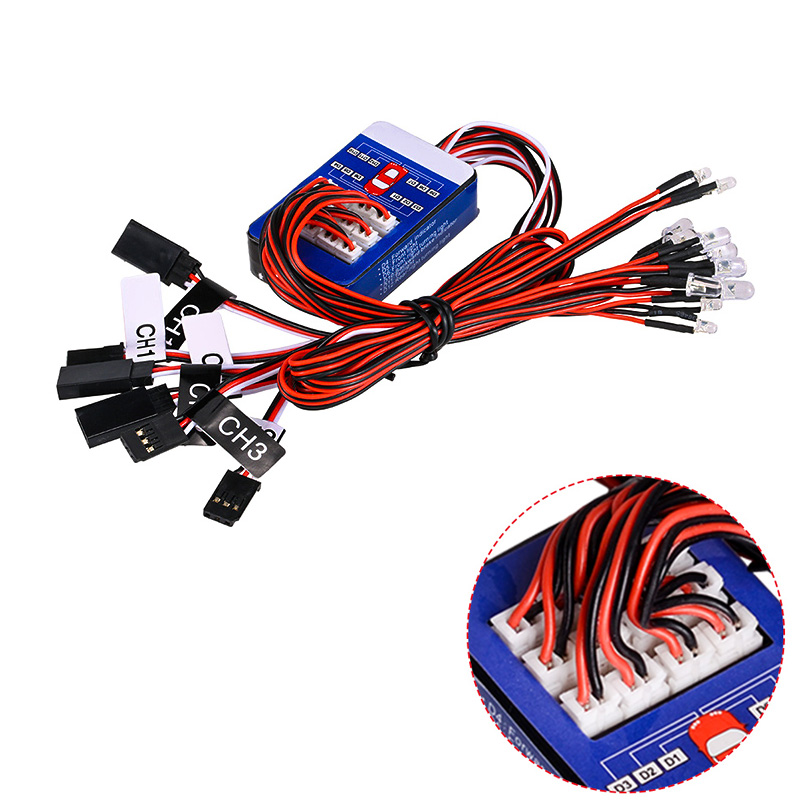 Drone Shahed Rc - ชุดไฟ LED RC 12 ดวง ระบบไฟจำลองอัจฉริยะ