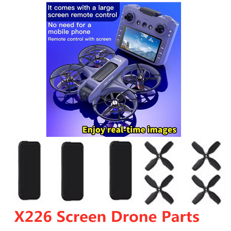 Drone Rc X226 - แบตเตอรี่โดรน X226 ใบพัด X226 แบตเตอรี่ลิโพ 3.7V