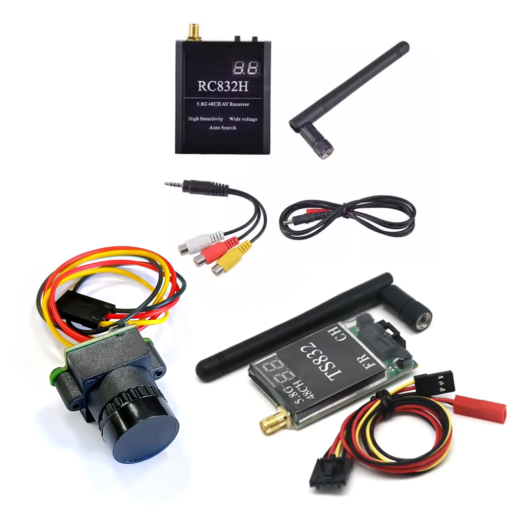 Drone Rc Camera - ตัวรับสัญญาณ TS832 +RC832 +กล้อง 1000TVL 48CH