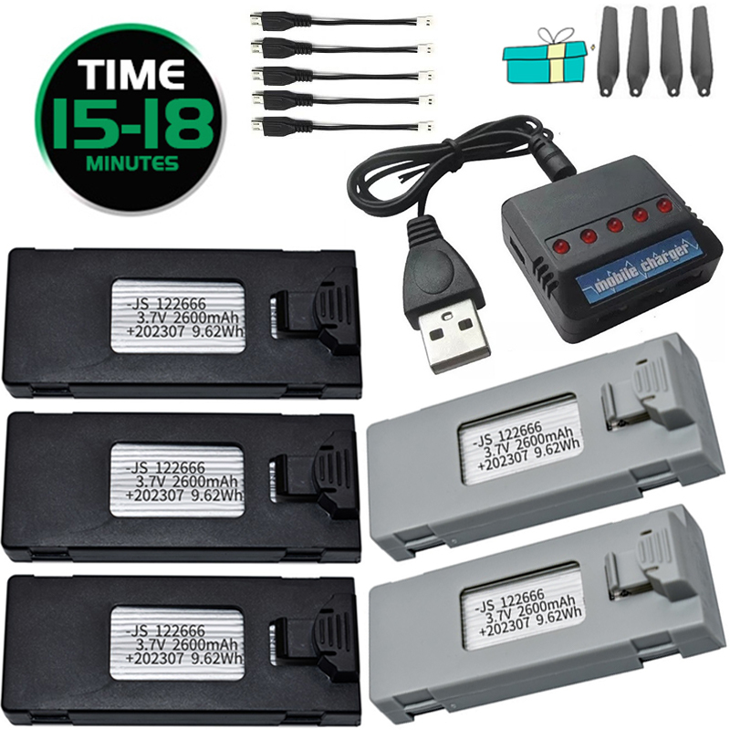 Drone Rc S1S - 3.7V 2600mAh RC Drone แบตเตอรี่สําหรับ E88