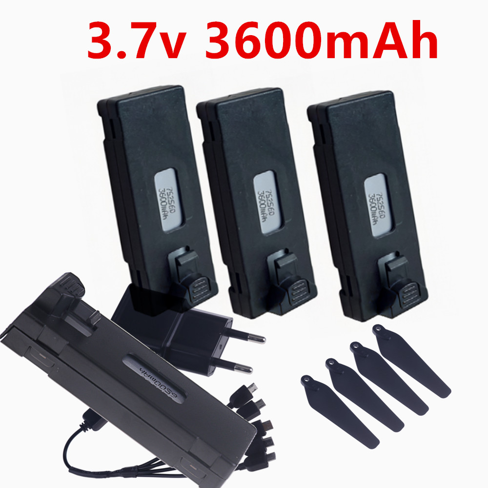 Drone Rc S1S - แบตเตอรี่โดรนรุ่นอัพเกรด 1800mah 3600mAh 3.7v สำหรับ LS-S1S