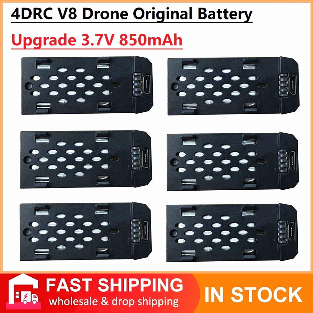 Drone Rc Accessories - 4DRC V8 Drone แบตเตอรี่เดิม 3.7V 850MAh
