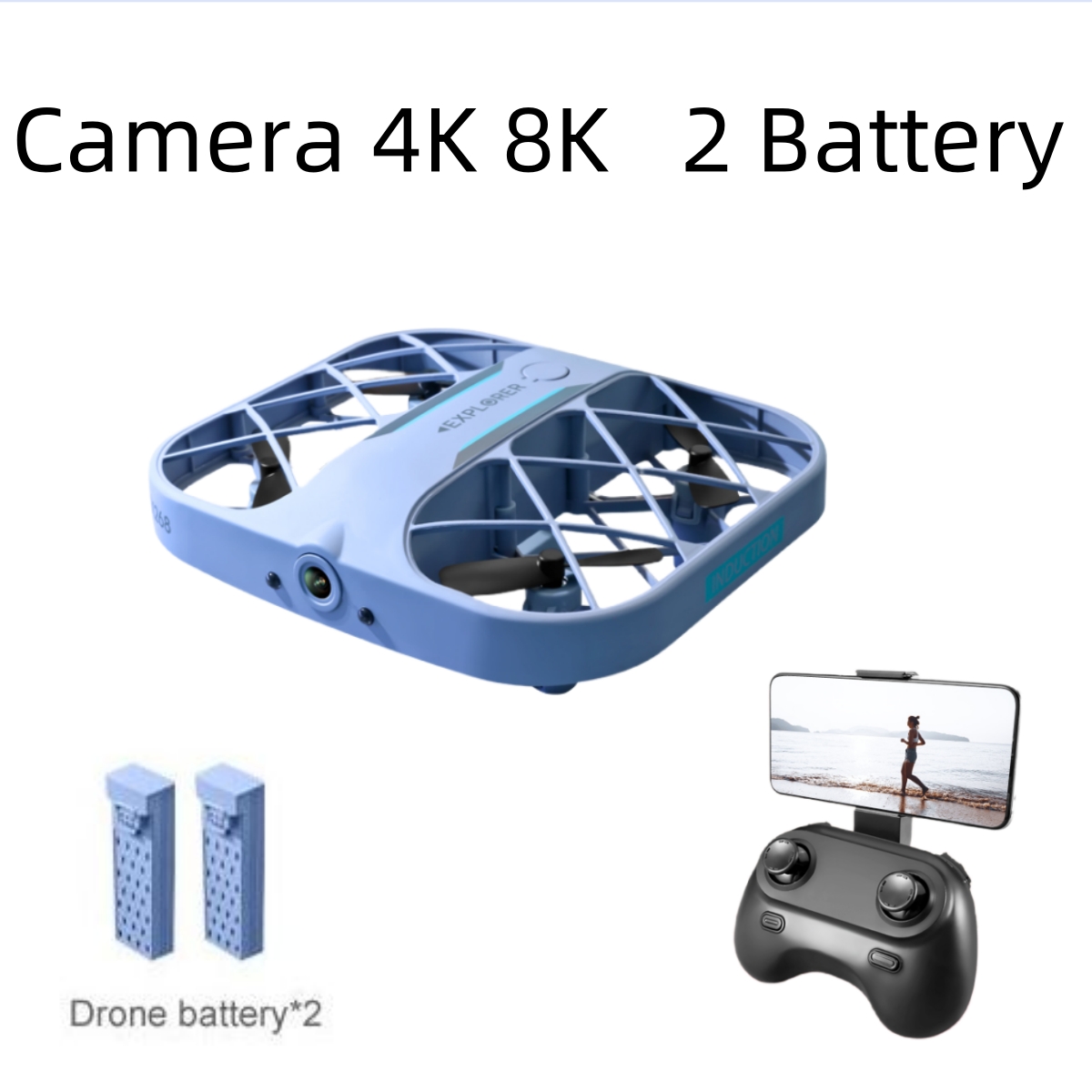 Drone Z - โดรน JJRC H107 FPV RC พร้อมแบตเตอรี่