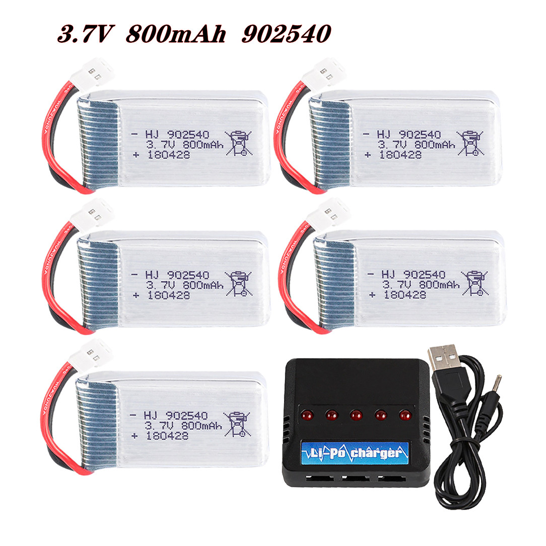 Drone Rc Quadcopter Controller - 3.7V 800mAh 902540 25C แบตเตอรี่ Lipo