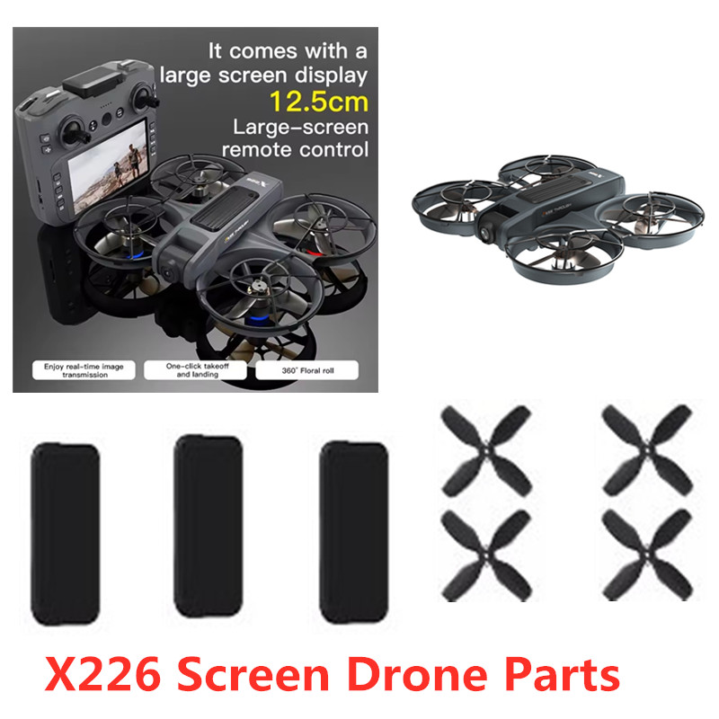 Drone Rc X226 - แบตเตอรี่โดรน X226 ใบพัด X226 หน้าจอ RC