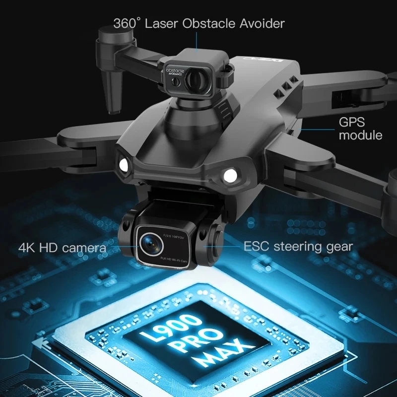 L900 Pro MAX GPS โดรน 4K Profe - Drone Rc Fpv Pro บทวิจารณ์และราคา
