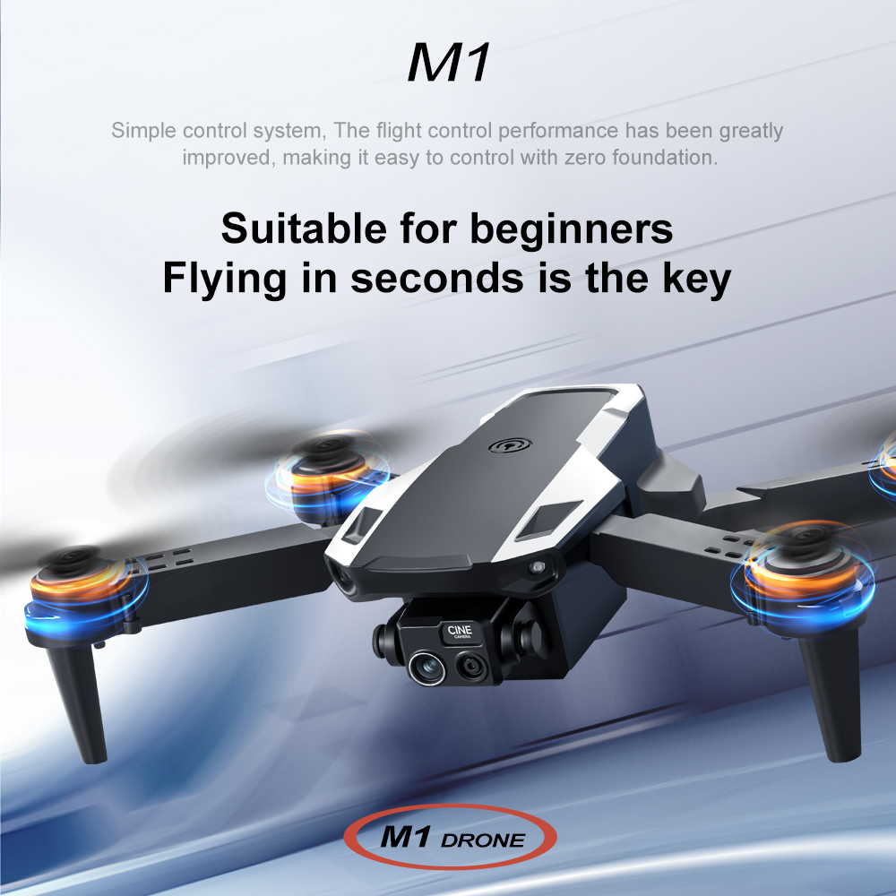 โดรนพับได้ GISAEV M1 พร้อมกล้อ - Drone Smart Rc Foldable บทวิจารณ์และราคา