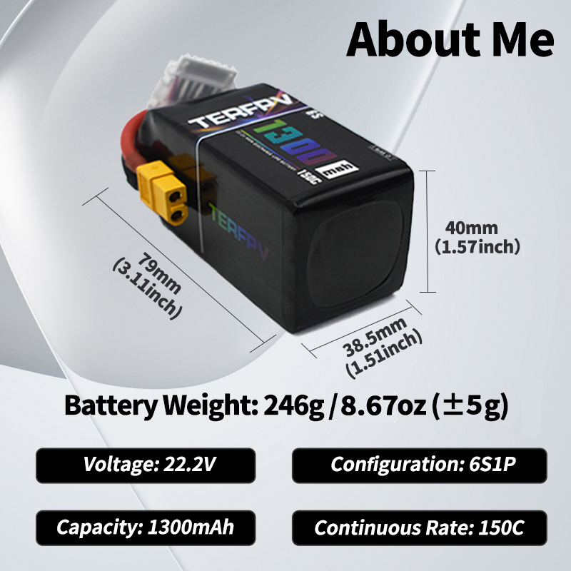 TERFPV แบตเตอรี่ลิโป้ 6S 22.2V - Drone Rc Quadcopter Controller บทวิจารณ์และราคา