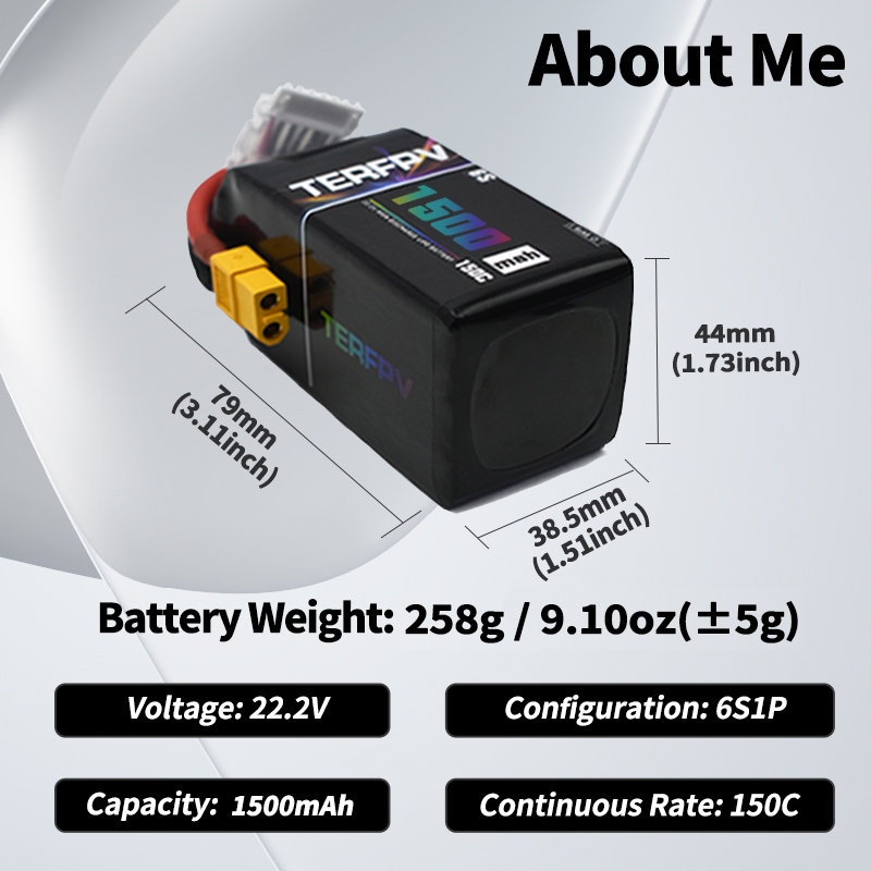 TERFPV แบตเตอรี่ลิโป้ 6S 22.2V - Drone Rc Quadcopter Controller บทวิจารณ์และราคา