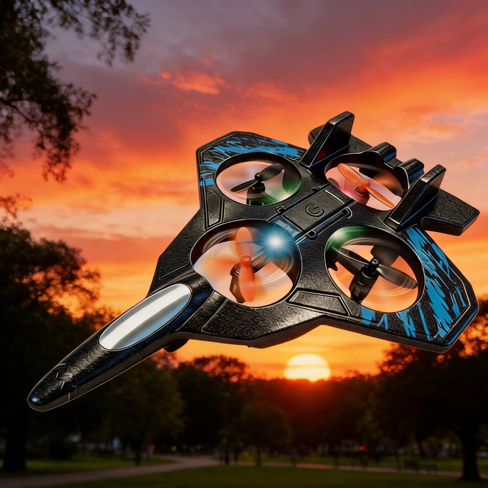 โดรนแอคโรบาติก ทนทานต่อการตกกร - Drone Rc Fighter Jet บทวิจารณ์และราคา