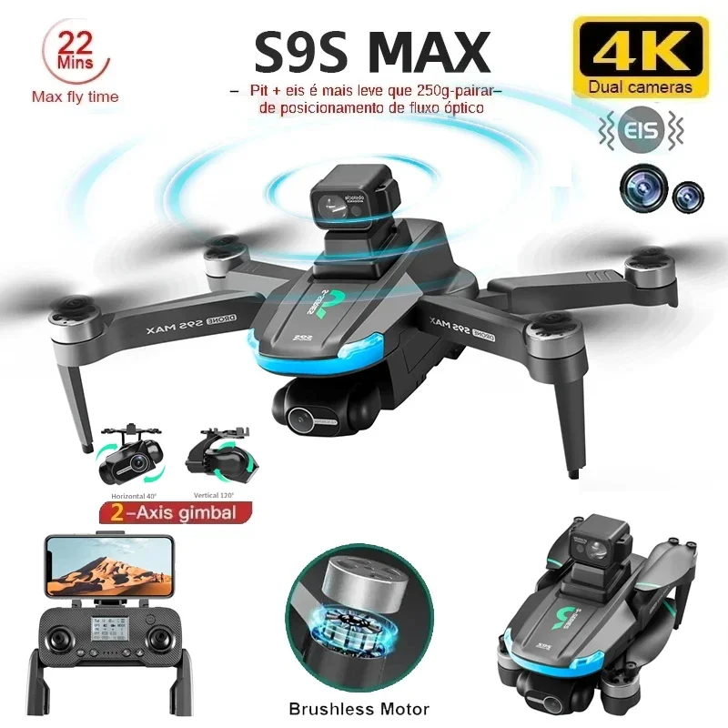 ใหม่S9S MAX MINI Drone 4K 2 แก - Drone Z บทวิจารณ์และราคา