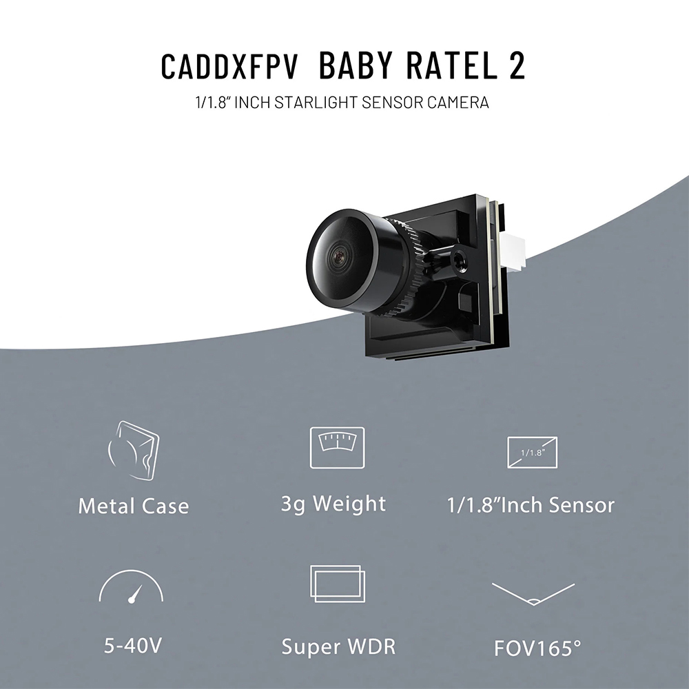 CADDX ไมโคร FPV กล้อง Ratel 2  - Drone Rc Camera บทวิจารณ์และราคา
