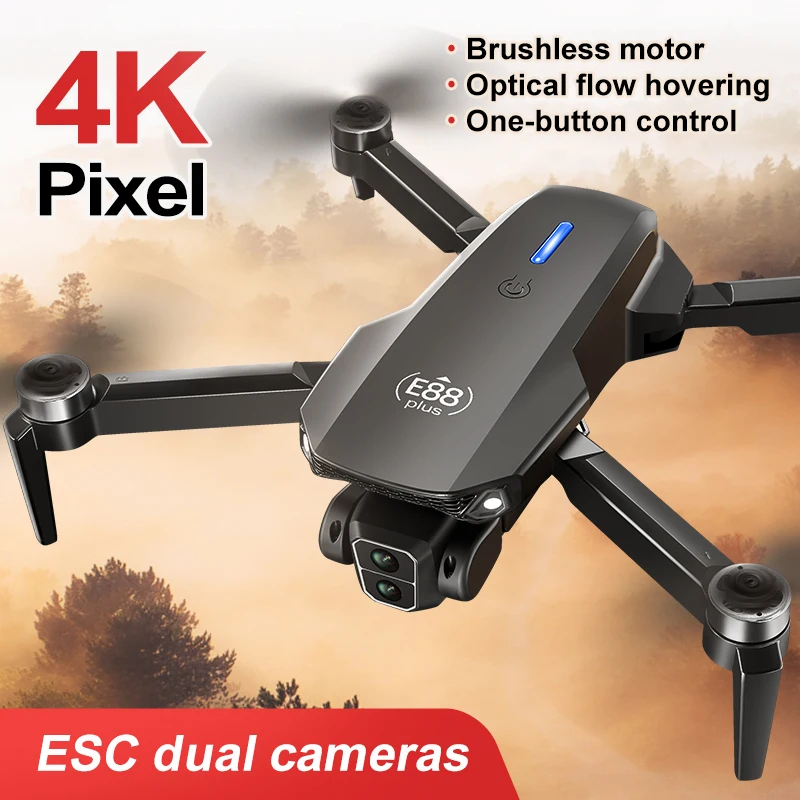 โดรนโดรน E88 Plus ใหม่: 90 °   - Drone Z บทวิจารณ์และราคา