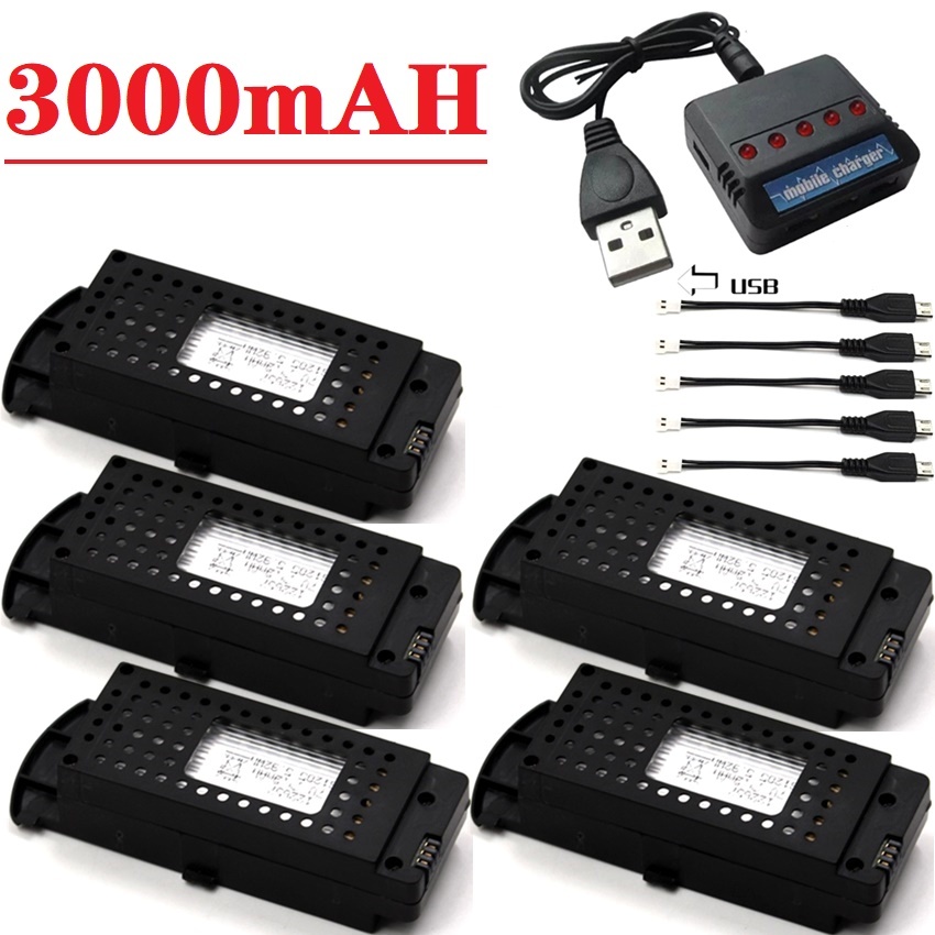 Q6 โดรนแบตเตอรี่ 3.7V 3000mAh  - Drone Zll Rc บทวิจารณ์และราคา