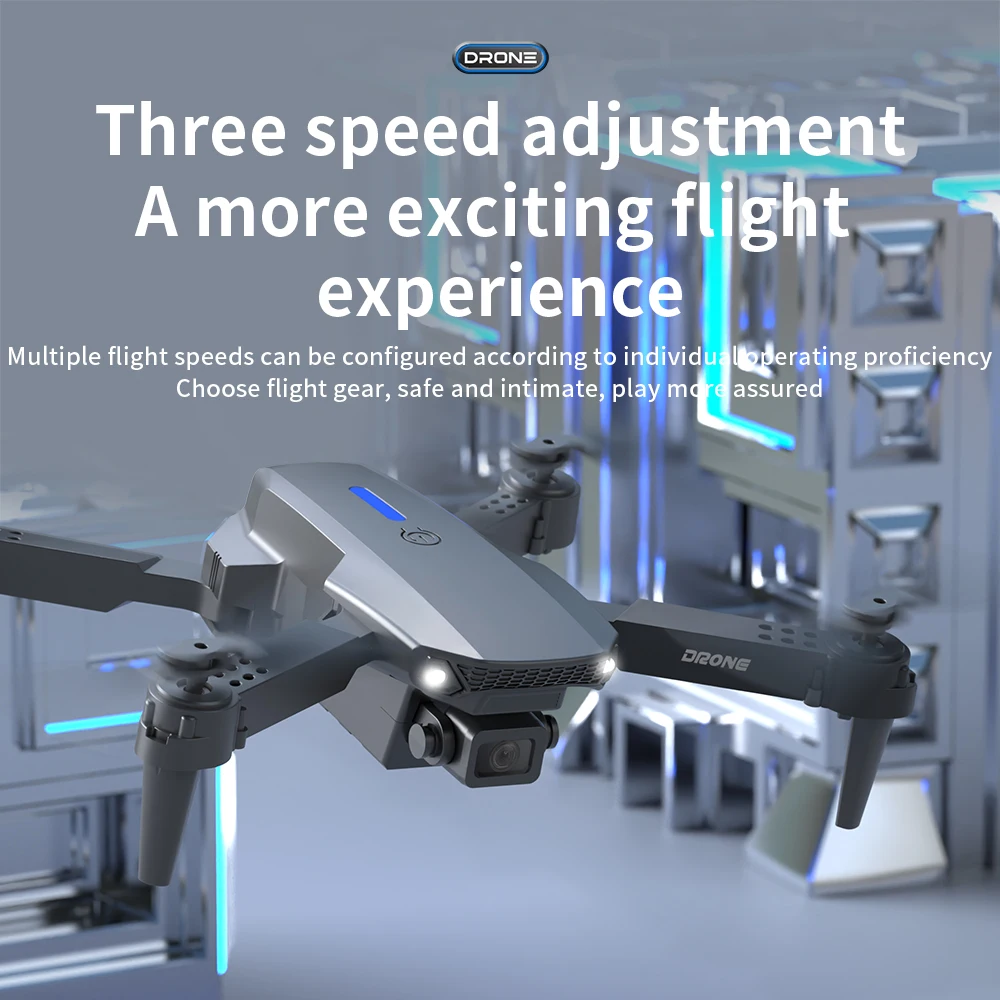 โดรนถ่ายภาพทางอากาศ E88 4K HD  - Drone Smart Rc Foldable บทวิจารณ์และราคา
