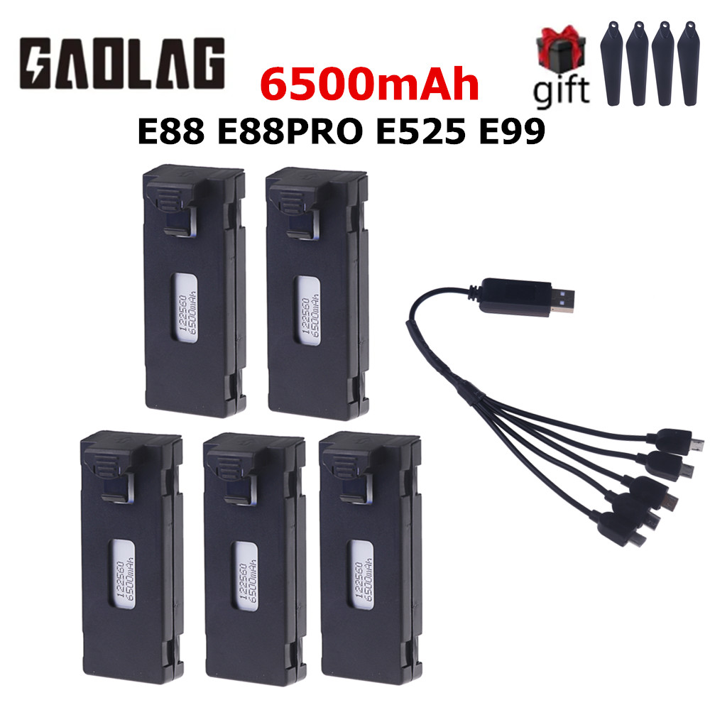 แบตเตอรี่โดรน3.7V 6500mAh สำหร - Drone Rc S1S บทวิจารณ์และราคา