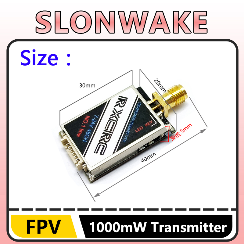 SLONWAKE 5.8G 48CH 1W VTX 100/ - Drone Rc Camera บทวิจารณ์และราคา