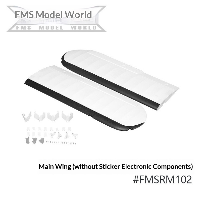 FMS RC เครื่องบินสติ๊กเกอร์สำห - Drone Rc Jet บทวิจารณ์และราคา