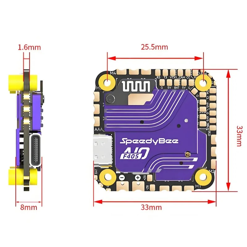 SpeedyBee F405 AIO Flight Cont - Drone Rc Quadcopter Controller บทวิจารณ์และราคา