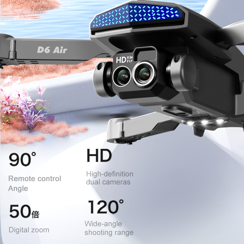 โดรน D6 Air Smart Camera กล้อง - Drone Smart Rc Foldable บทวิจารณ์และราคา