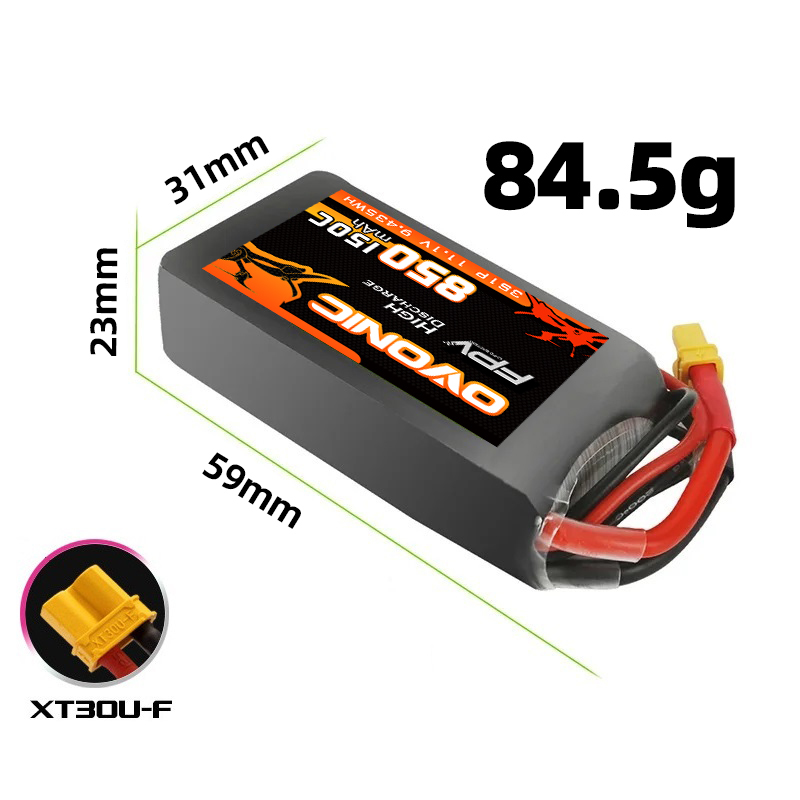 OVONIC 850mAh 11.1V 95C แบตเตอ - Drone Zll Rc บทวิจารณ์และราคา