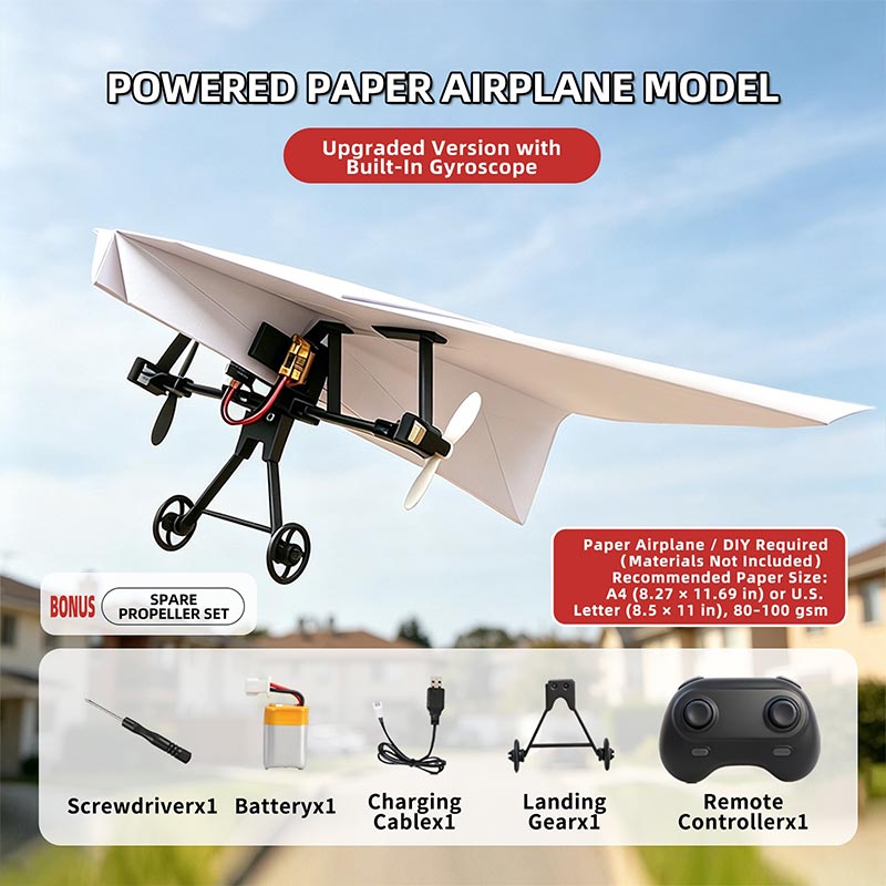 ชุดเครื่องบินกระดาษ RC พร้อมไจ - Drone Rc Jet บทวิจารณ์และราคา