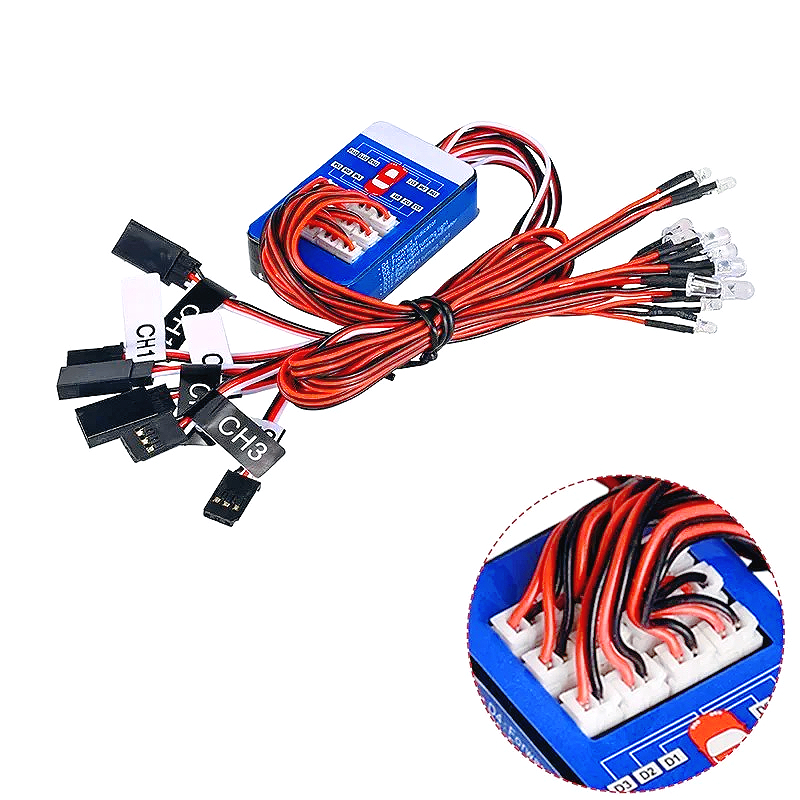 ชุดไฟ LED 12 ดวงสำหรับรถบังคับ - Drone Shahed Rc บทวิจารณ์และราคา