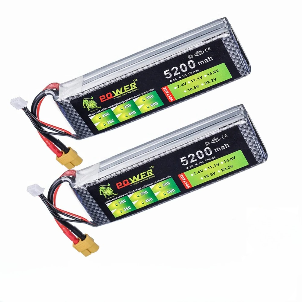 แบตเตอรี่ลิโพ 3S 5200mah 11.1V - Drone Zll Rc บทวิจารณ์และราคา