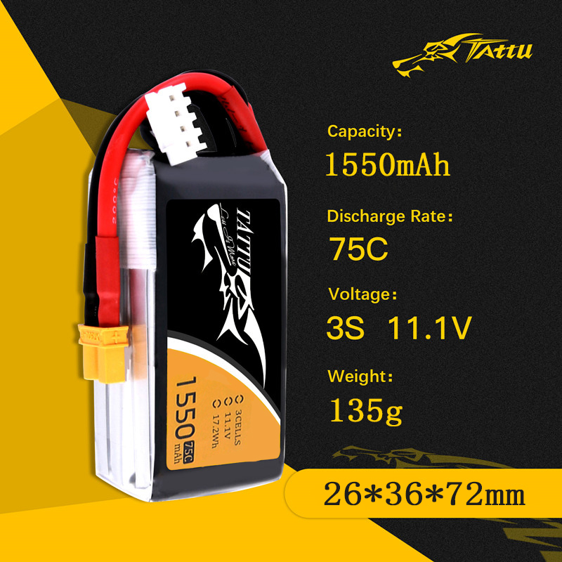 Tattu 3S 11.1V 1550mAh แบตเตอร - Drone Zll Rc บทวิจารณ์และราคา